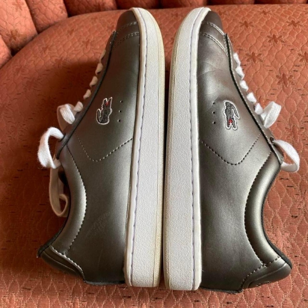Lacoste sneakers Junior USA 5 Carnaby EVO Silver #lacost - Picture 5 of 7